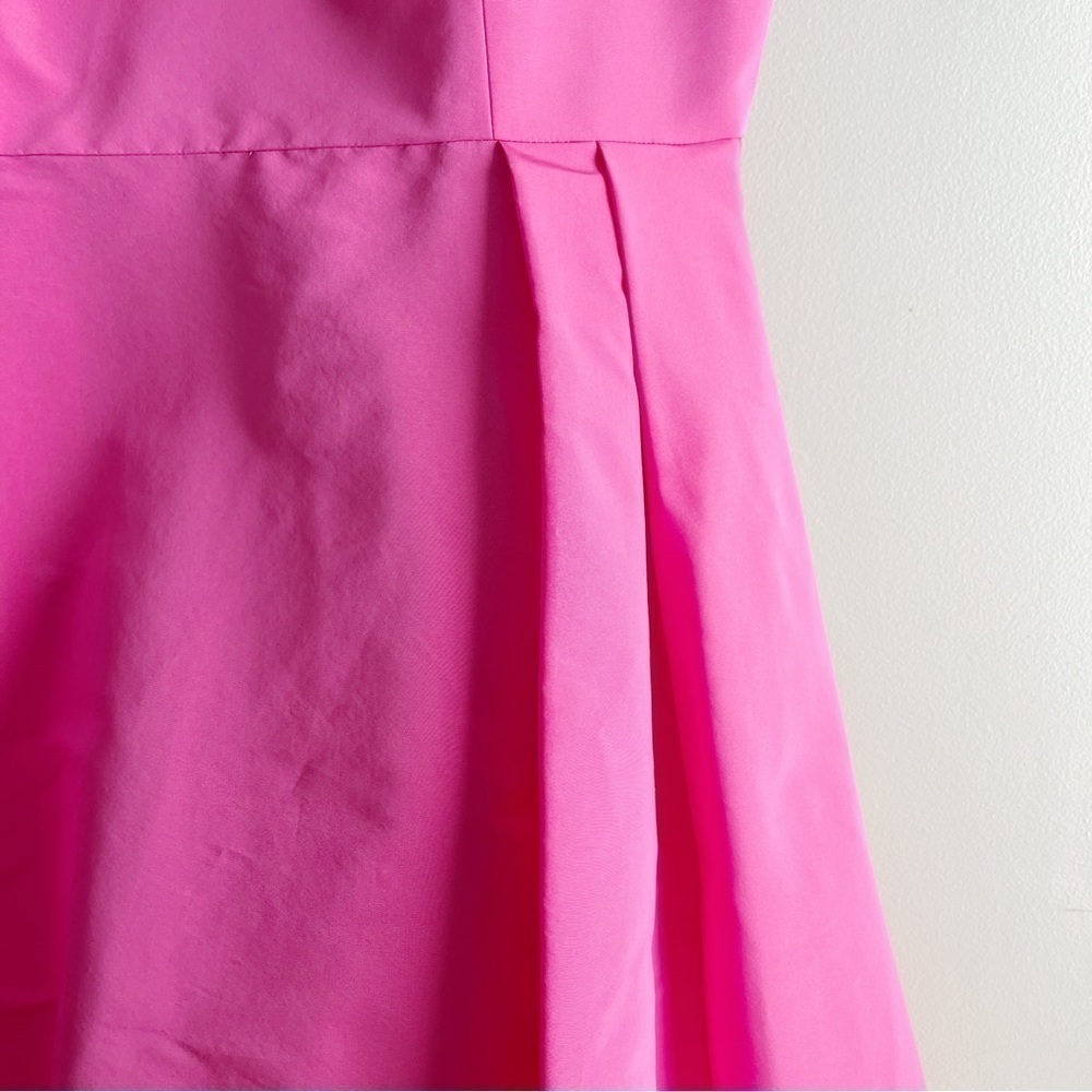 Frascara 100% Silk Fit & Flare Hi-Lo Formal Midi Dress in Magenta Pink, Size‎ 14 - Picture 5 of 12